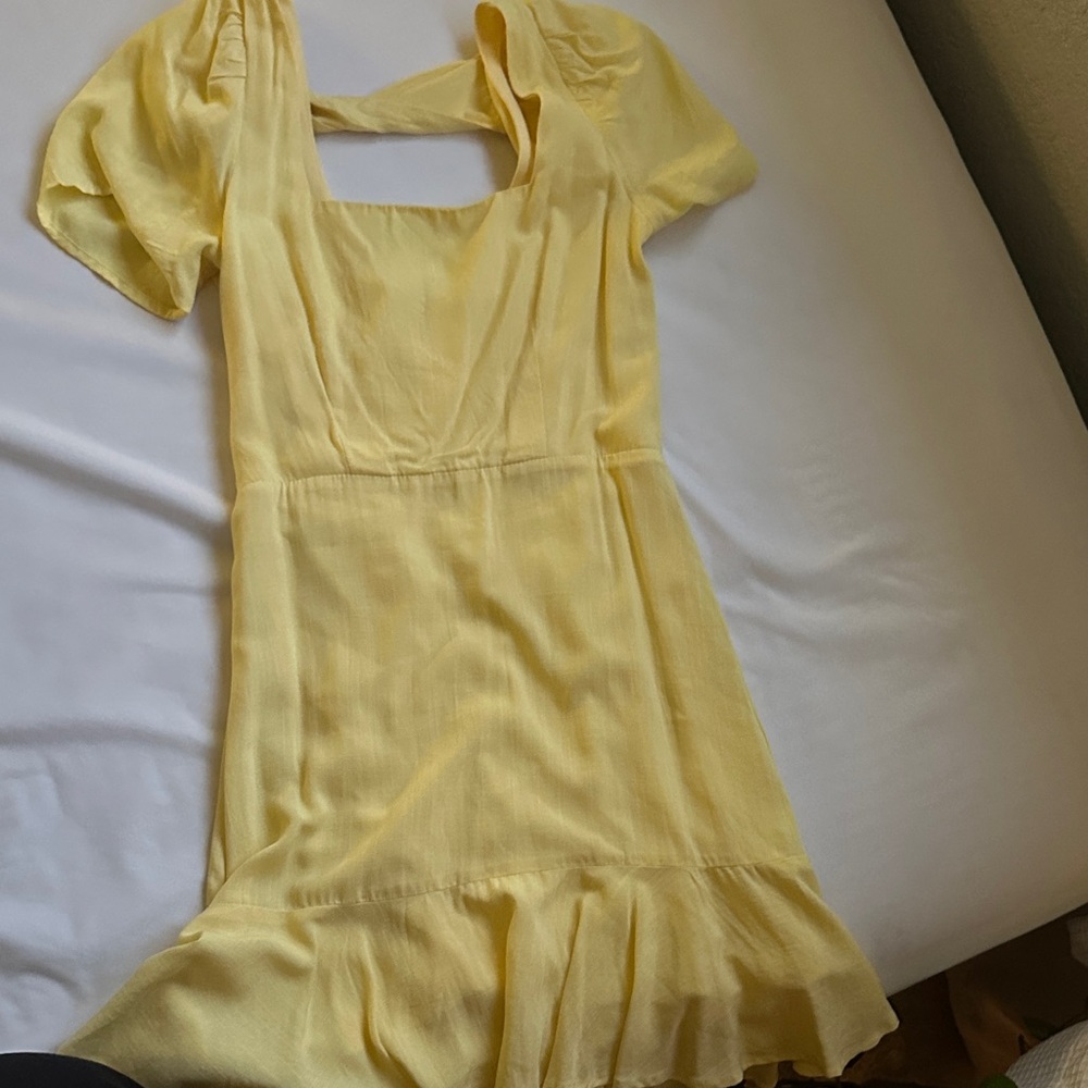 Altar'd State Sunny Yellow Mini Dress